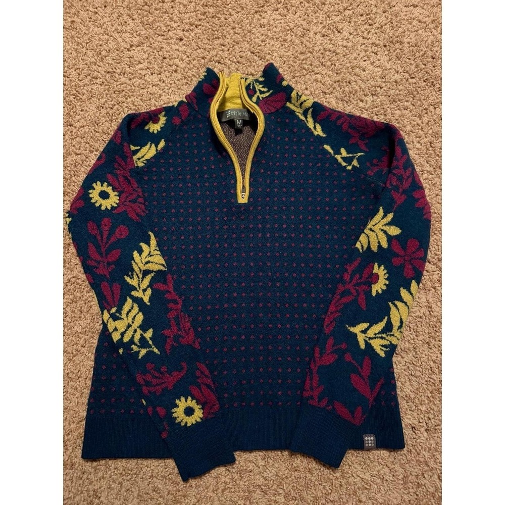 Title nine 100% Extrafine Merino wool 1/4 zip